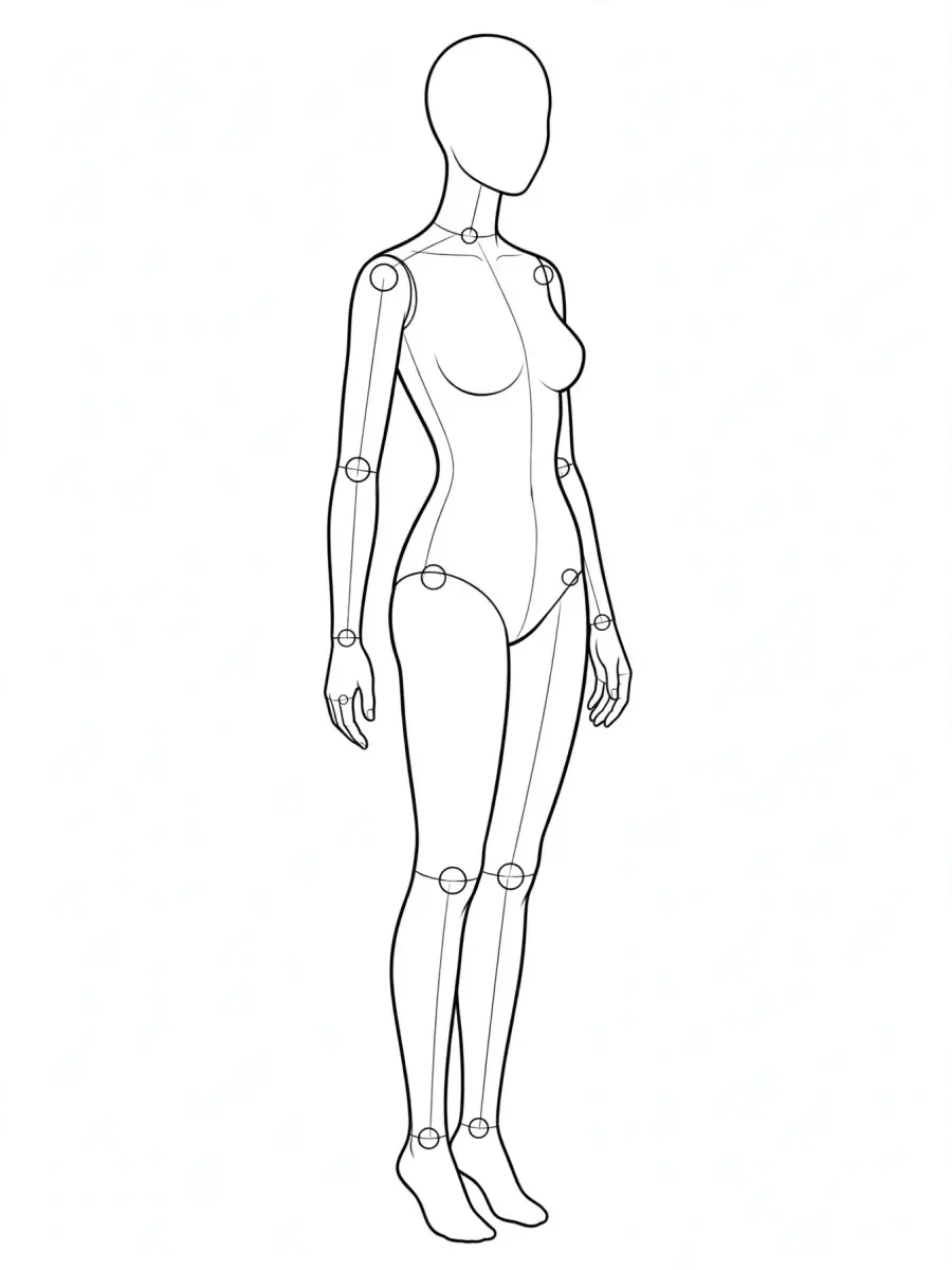 P017 서서 어깨 너머로 돌아보기 · 대각선