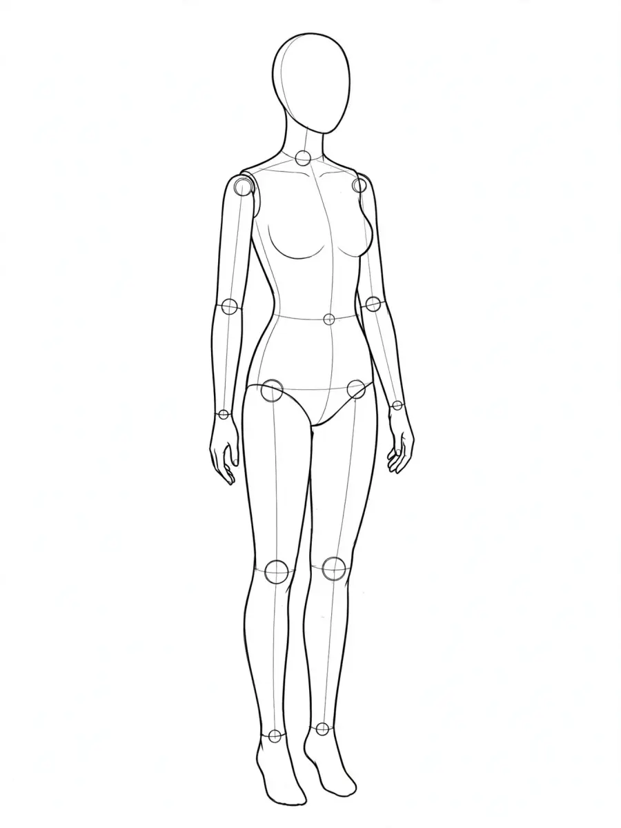 P017 서서 어깨 너머로 돌아보기 · 정면